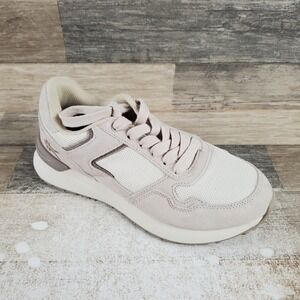Kuru Apogee Womens 8.5 M Running Beige‎ Mesh Lace Up Low Top Sneaker